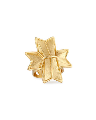 Vivid Carved Ribbon Ring, Gold | Neiman Marcus